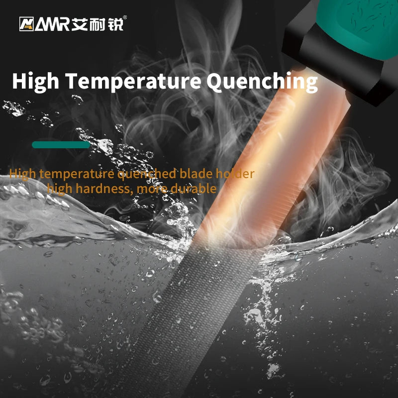 AMR 1pc Metal File 6 Inch Professional Carbon Steel Flat/Half-Round/Triangular Square Round File for Metal Work