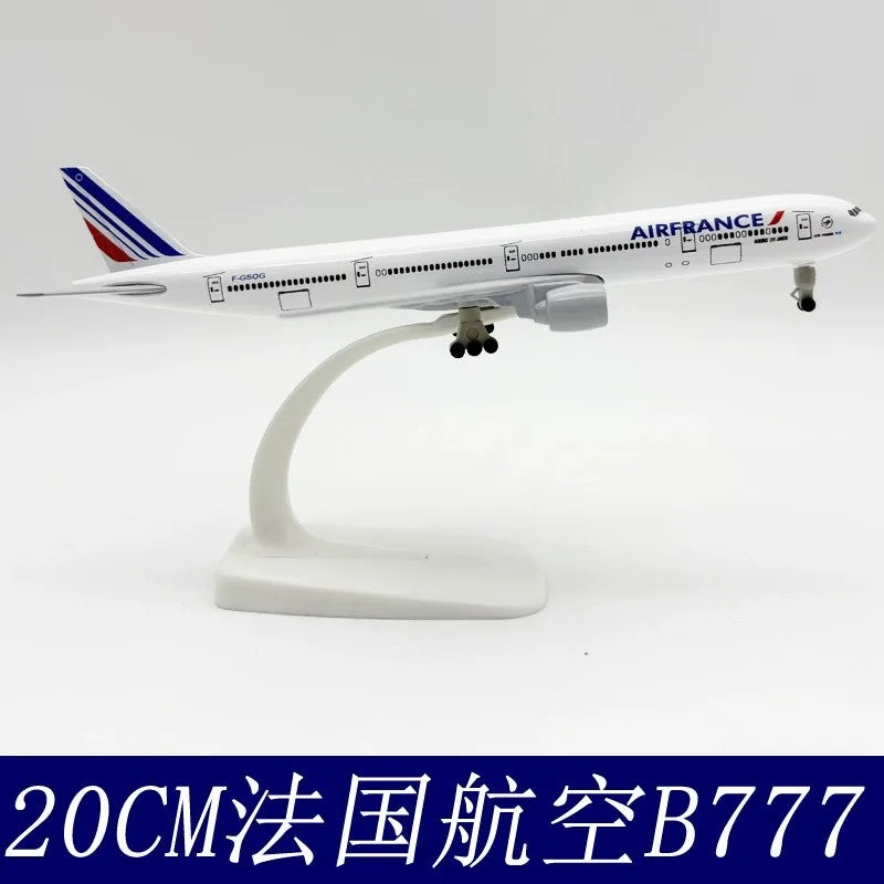 Toys Diecast Alloy 20cm Airplane B777 Series Airways Plane Model With Base Adult/Children Enthusiast Gift Ornament
