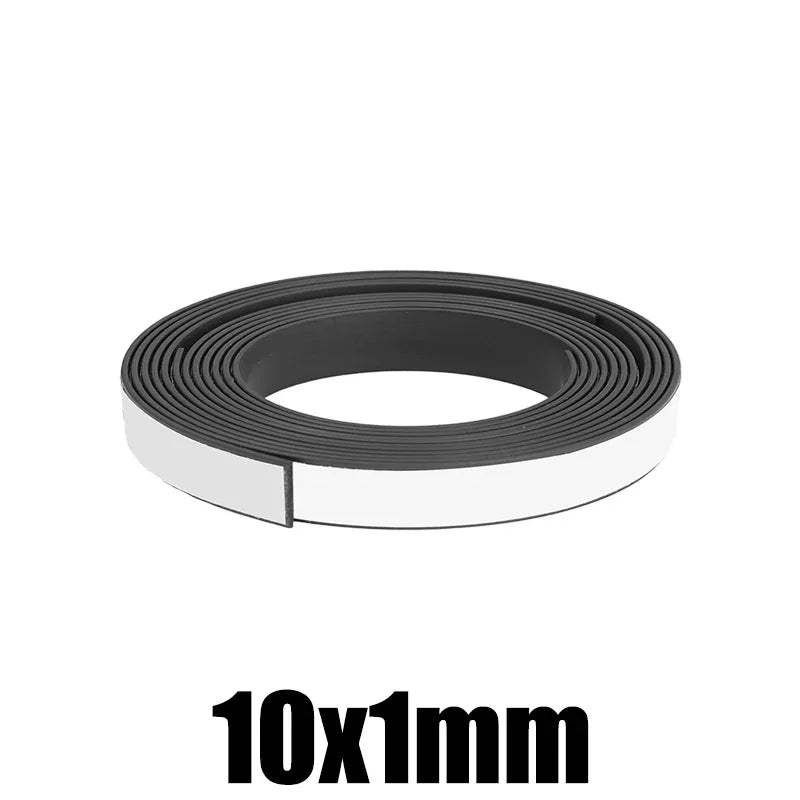 Self Adhesive Magnetic Tape Cuttable Rubber Magnetic Strip For Fridge Wall DIY Photo Poster Fixing Tape Home Office Storage Tool