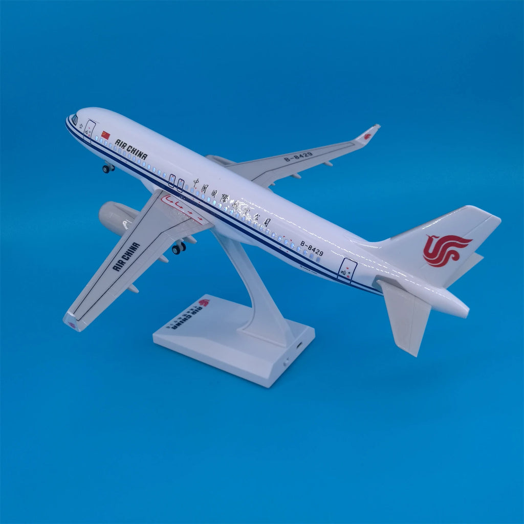 30cm Chinese Airbus & Boeing Airplane Model Diecast Resin with LED Light