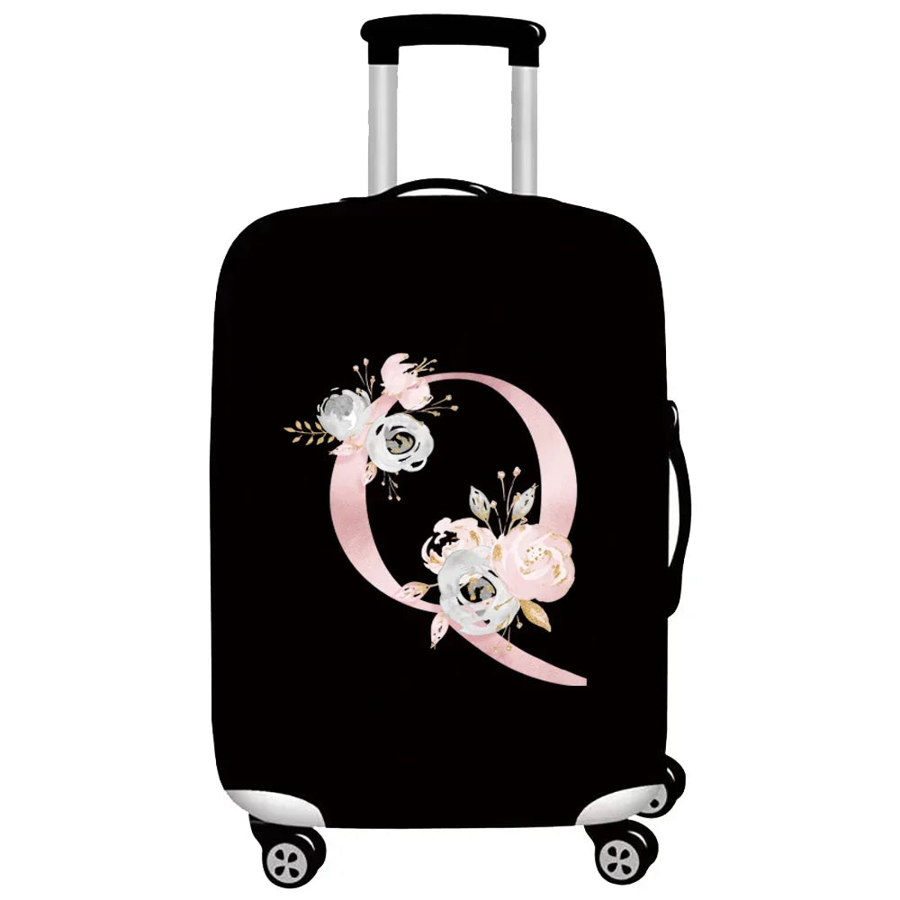 Thick Elastic Luggage Protective Cover Suit for 18-32 Inch Suitcase Covers Trolley Cover Travel Accessorie Pink Flower Series