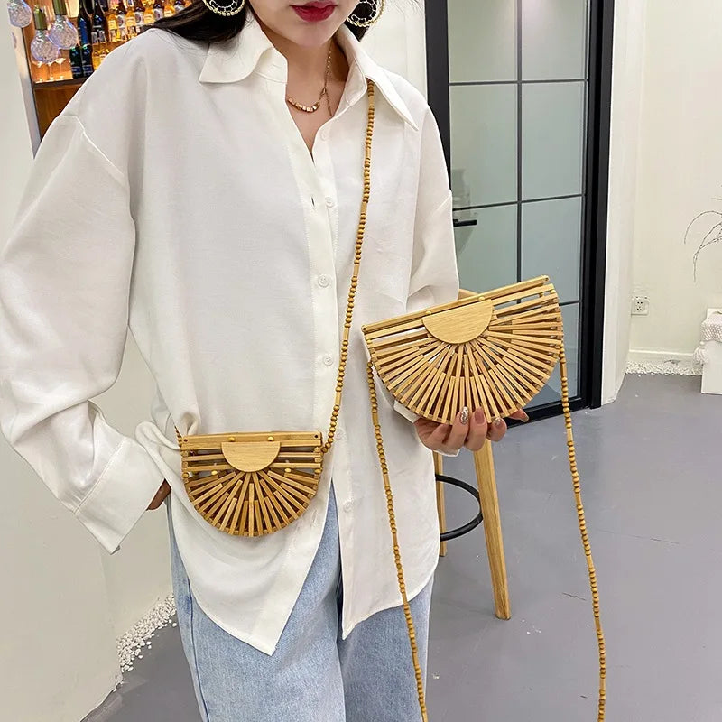 Versatile Crossbody Bags for Woman Shoulder Bags Niche Designer Bags Hollowed Out Beach Bag Trendy Purse and Handbags Сумка Sac
