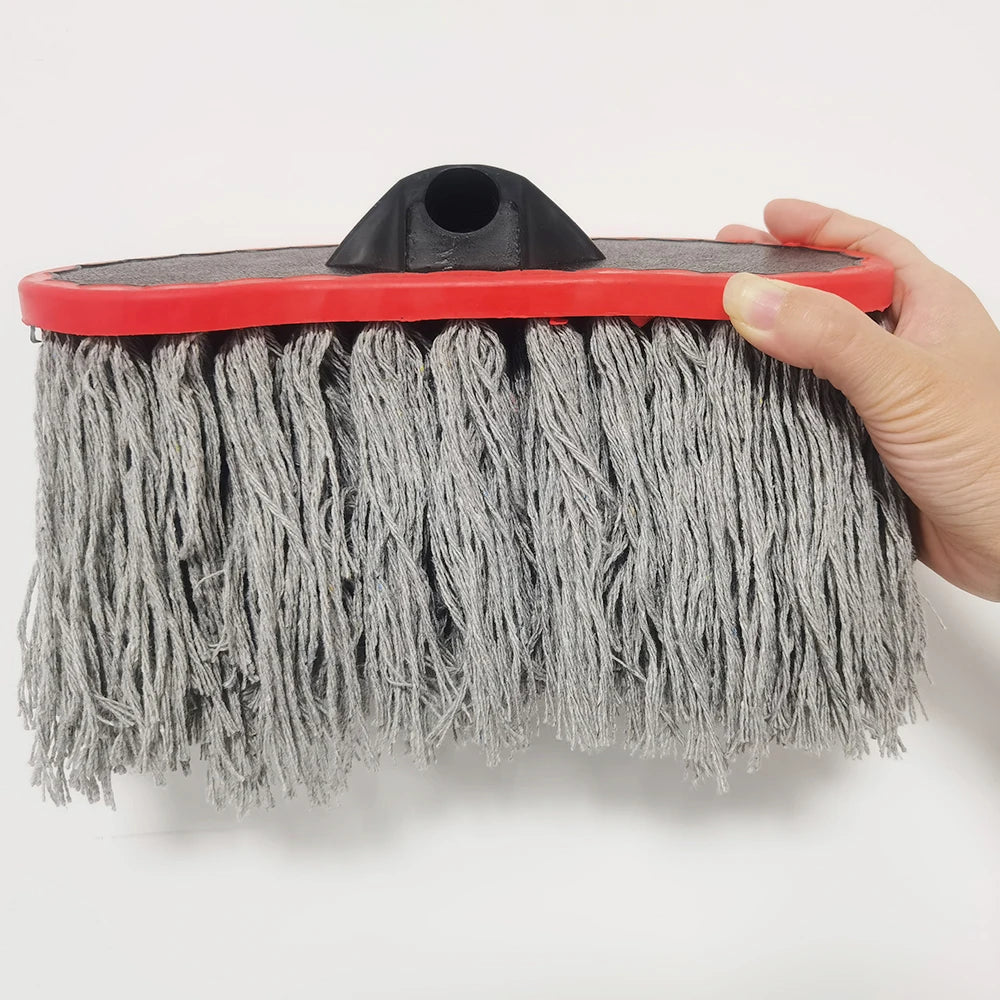 Soft Bristle Car Wash Brush Imitation Bristle Mountable Plus Handle Cleaning Brush Photovoltaic Panel Cleaning Brush Head