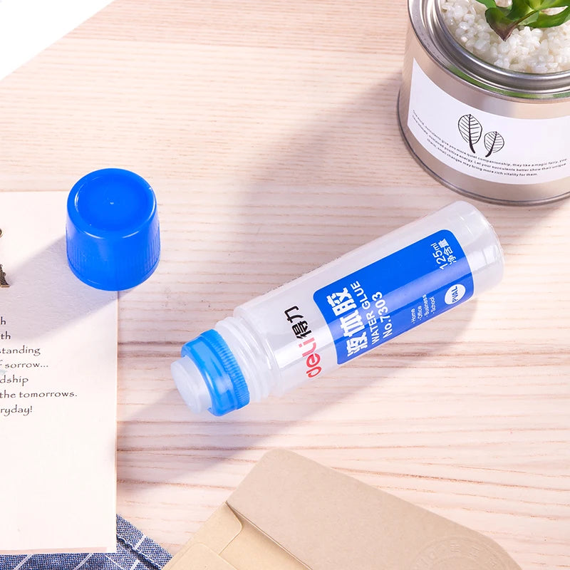 1PCS Deli 7303 Water Glue 125ml PVAL Liquid Glue Office Home School Water Glue