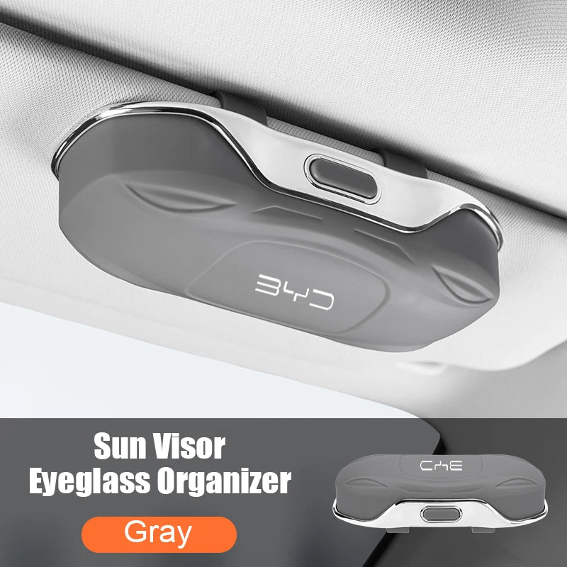 Car Visor Sunglasses Glasses Case Eyeglass Storage Box for BYD Song Plus Atto 3 Seal U DM I Sealion 7 Dolphin Mini Accessories