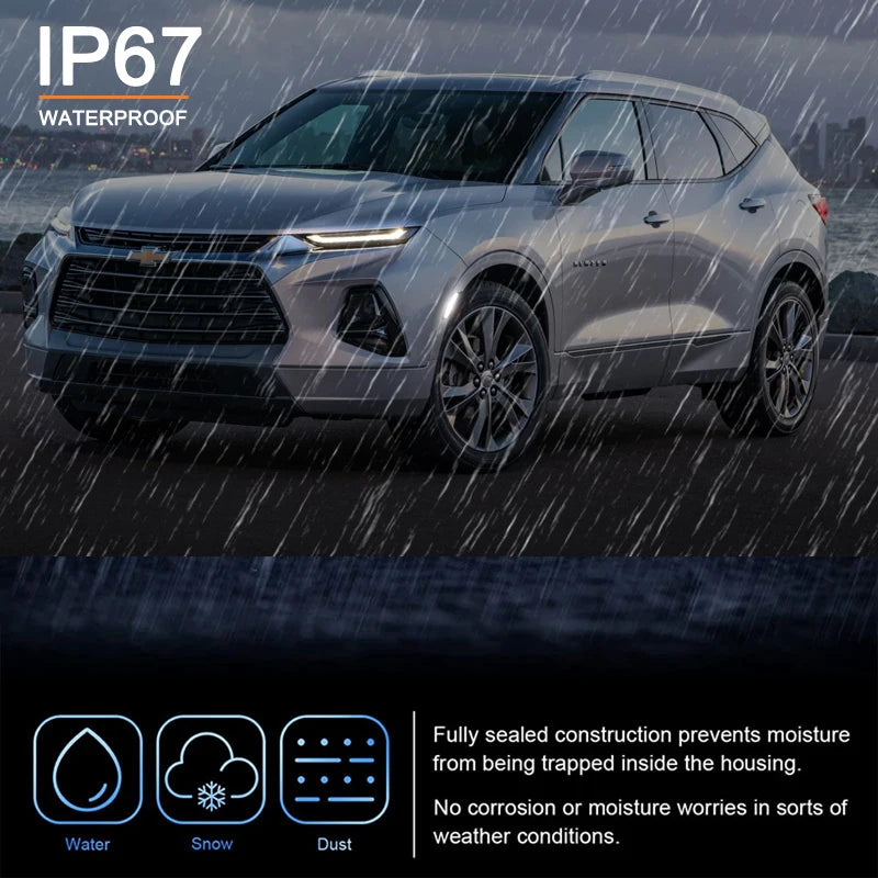 2Pcs For Chevrolet Blazer 2019-2024 Cadillac ATS 2013-2014 XT5 2017-2024 White LED Front Side Marker Light