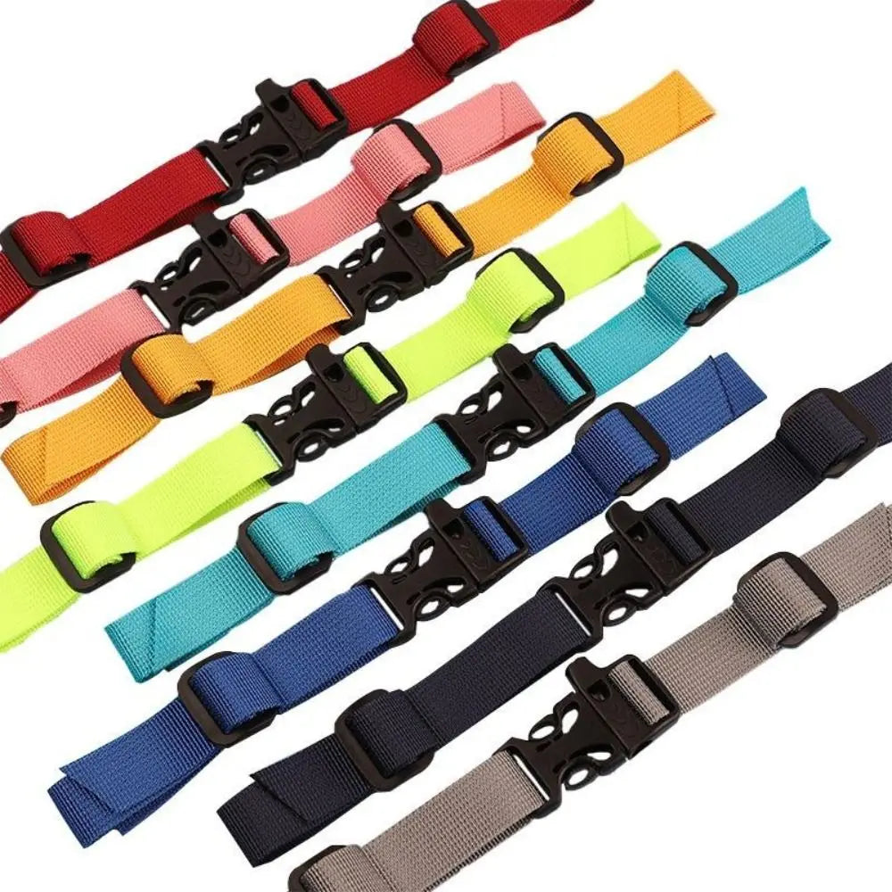 1PC Backpack Chest Bag Strap With Whistle Harness Adjustable Shoulder Strap For Bag Outdoor Camping Bags Straps Accessories