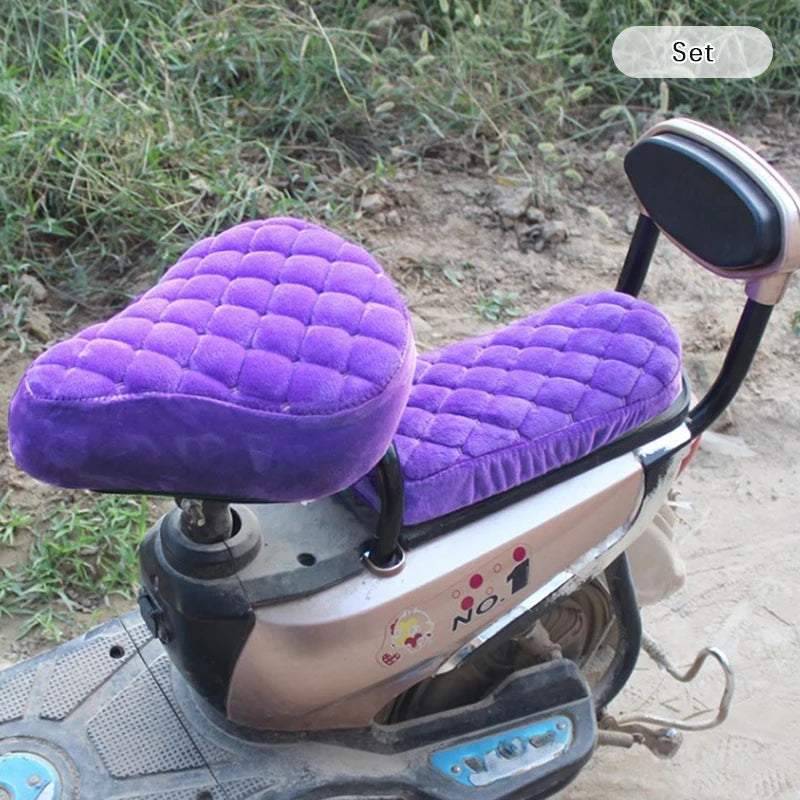 Electric Bicycle Seat Cover Battery Car Bicycle Universal Seat Cover Comfortable Thickening Cover