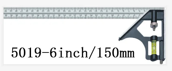 300mm Try Square Set Precise Stainless Steel Measuring Tool Combination Square Right Angle Workshop Carpenter Angle Level Ruler