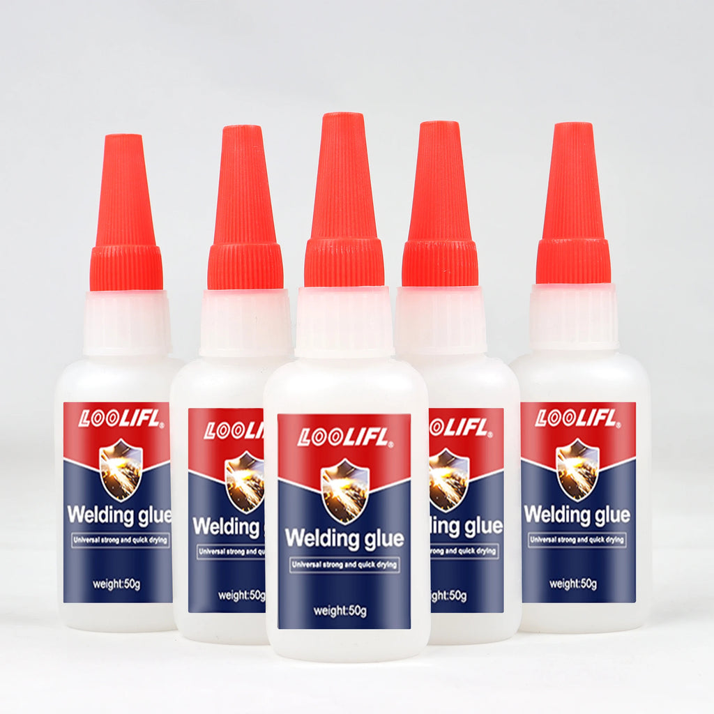 50g 5pcs High-Strength Oily Adhesive Multifunctional Adhesive Instant Adhesion Strong Adhesion, Can Repair Metal, Wood, Ceramics