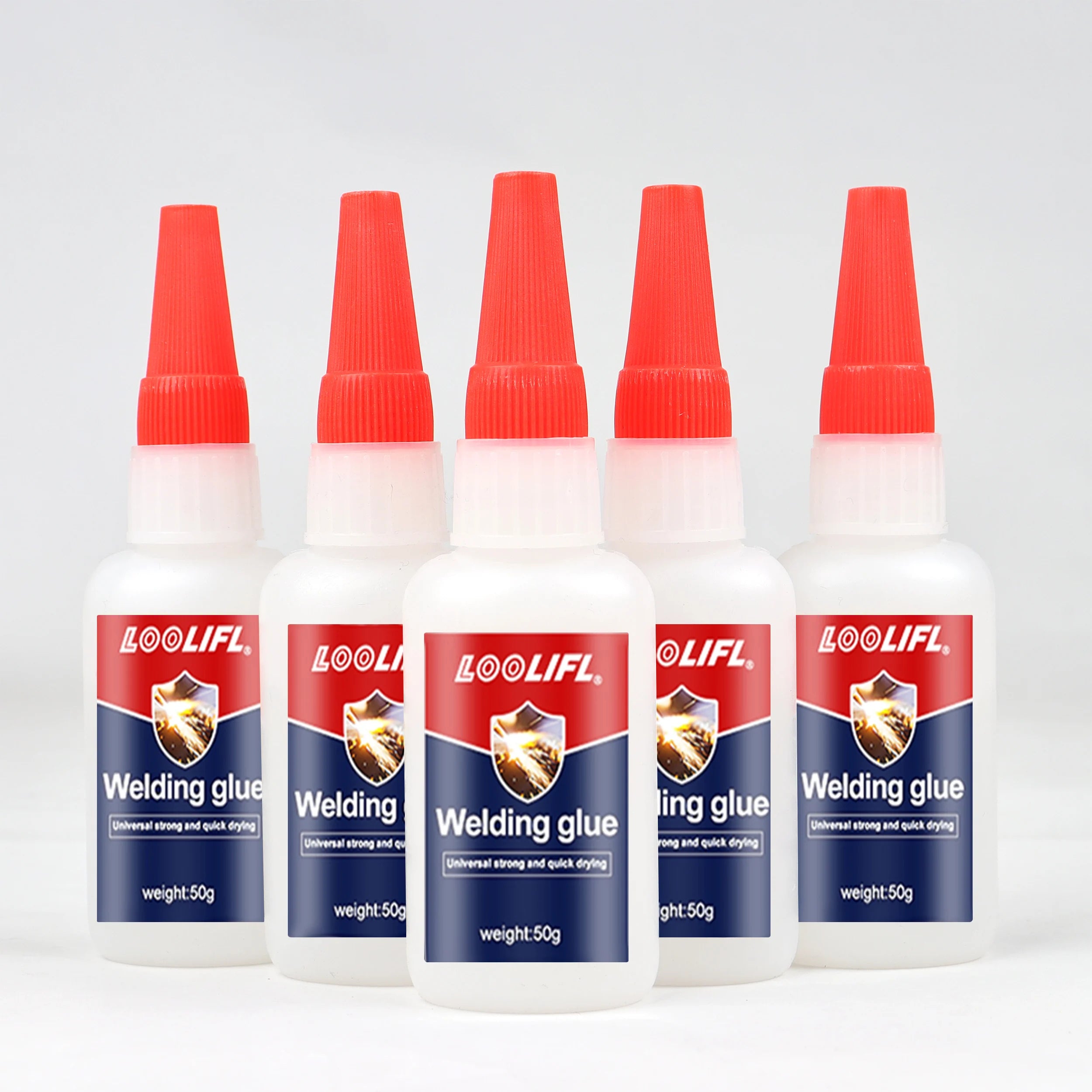 50g 5pcs High-Strength Oily Adhesive Multifunctional Adhesive Instant Adhesion Strong Adhesion, Can Repair Metal, Wood, Ceramics