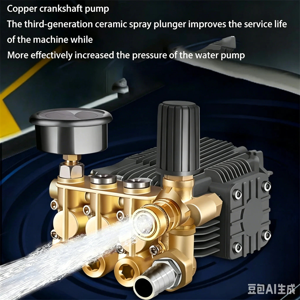 220V High Power High Pressure Water Jet Cleaner, Commercial Pipe Dredging Machine for Car Washing Sewer Drain Unclogging Propert
