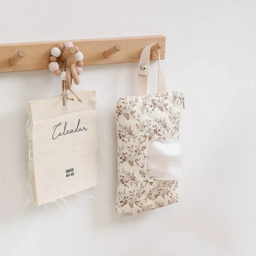 Baby Stroller Bag Tissue Box Wet Wipes Case Flip Cover Portable Stroller Hanging Bag Paper Holder Removable Napkin Storage Box