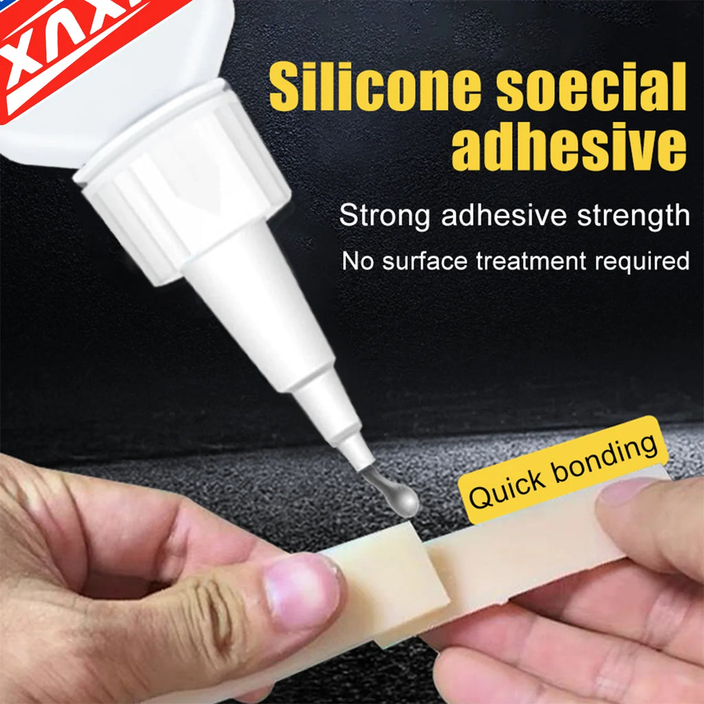 414/480 Rubber Adhesive Glue Flexible Instant Tire Repair Black Glue  Cyanoacrylate Adhesive Super Strong Wear-resistant Non-corrosive Adhesive Instant Bond Leather 20g.