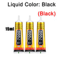Upgraded T-7000 Black Adhesive for Precision Repairs - T-7000 High-Performance Waterproof Adhesive for Cell Phones, Jewelry, and Crafts