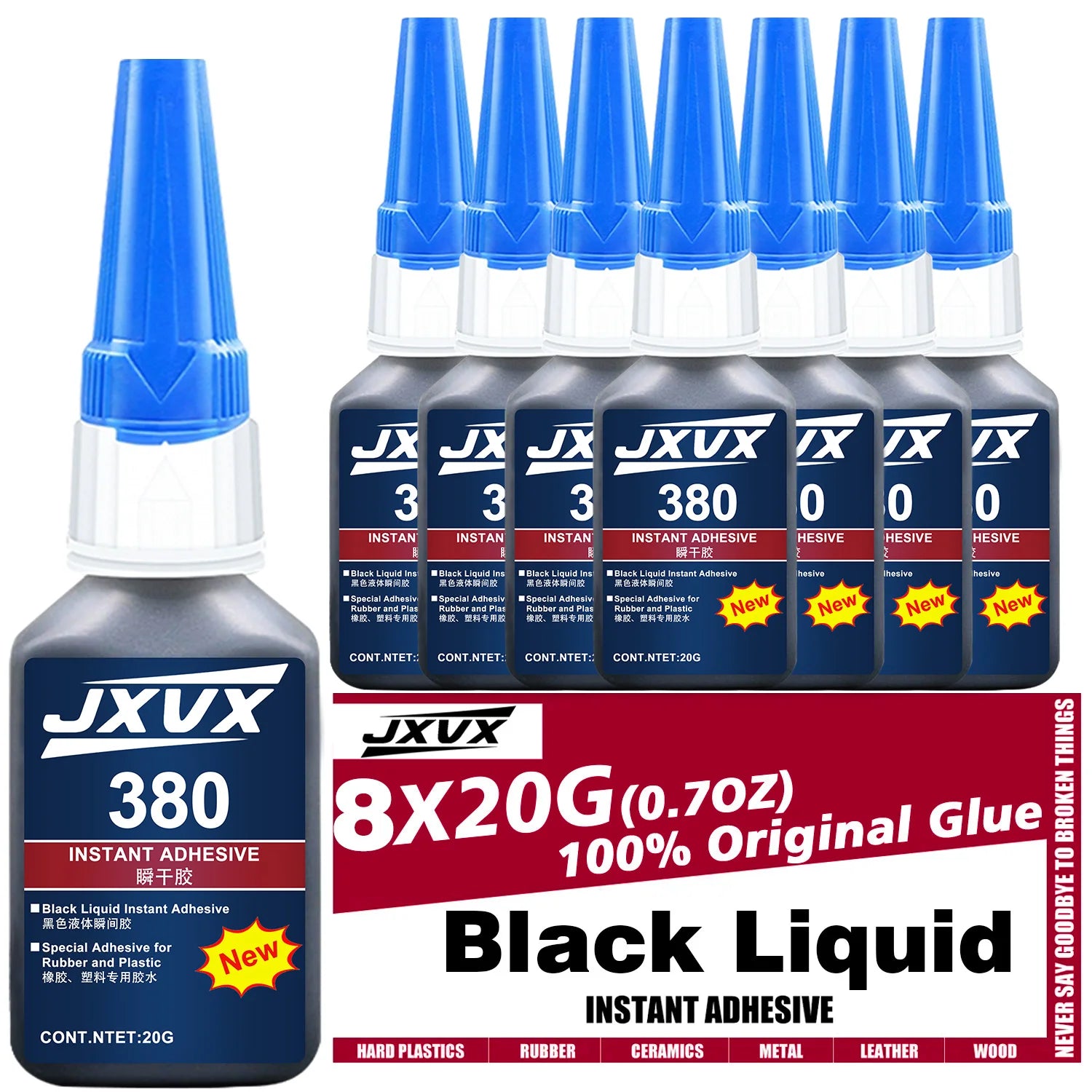 401/480 Super Strong Glue Cyanoacrylate Quick Dry Instant Strong Bond Adhesive For Bracelets, handmade, beaded necklaces Home Office Industrial Repair Materials 20g.