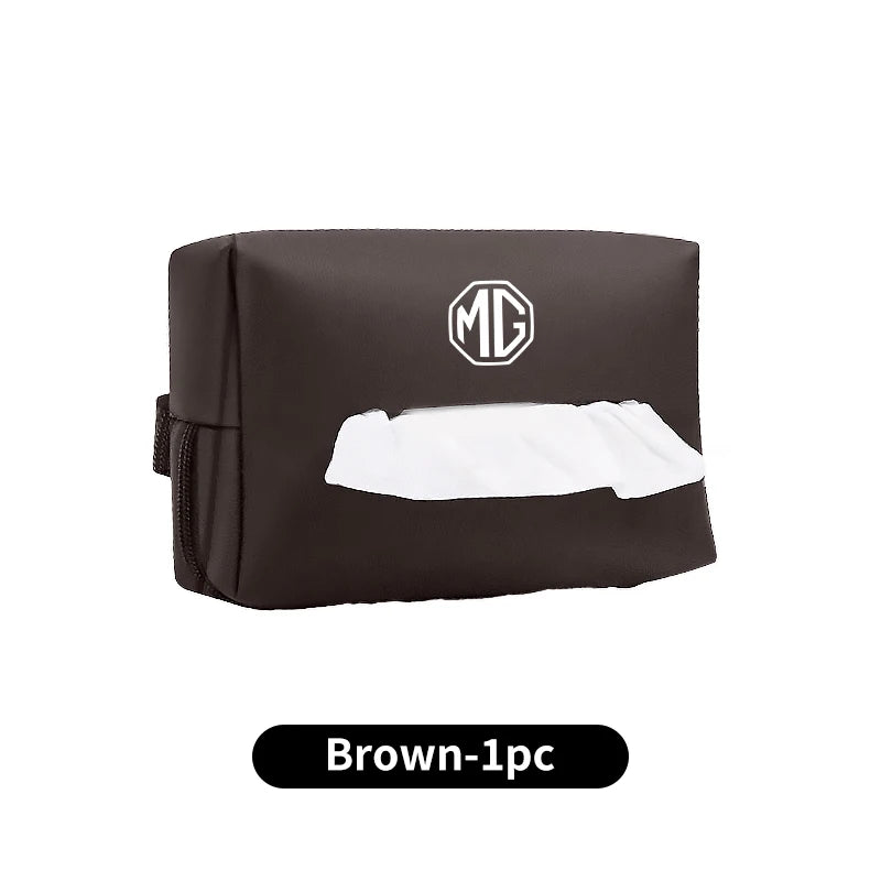 Car Seatback Tissue Box Holder Armrest Paper Case Napkin Storage Bag For Morris Garages MG 6 3 5 7 TF ZR ZS HS GS RX8 350 550