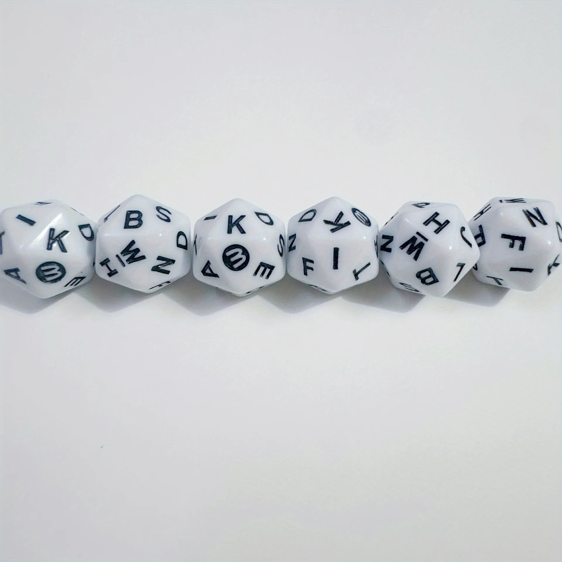 10 PCS/Set 20-sided dice with English letters