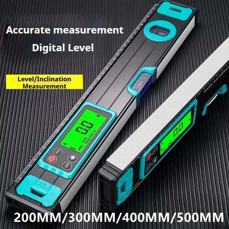 Digital Electronic Level  with LCD Screen Multi-functional High-Precision Magnetic Level with Gradients Portable Gauging Tool
