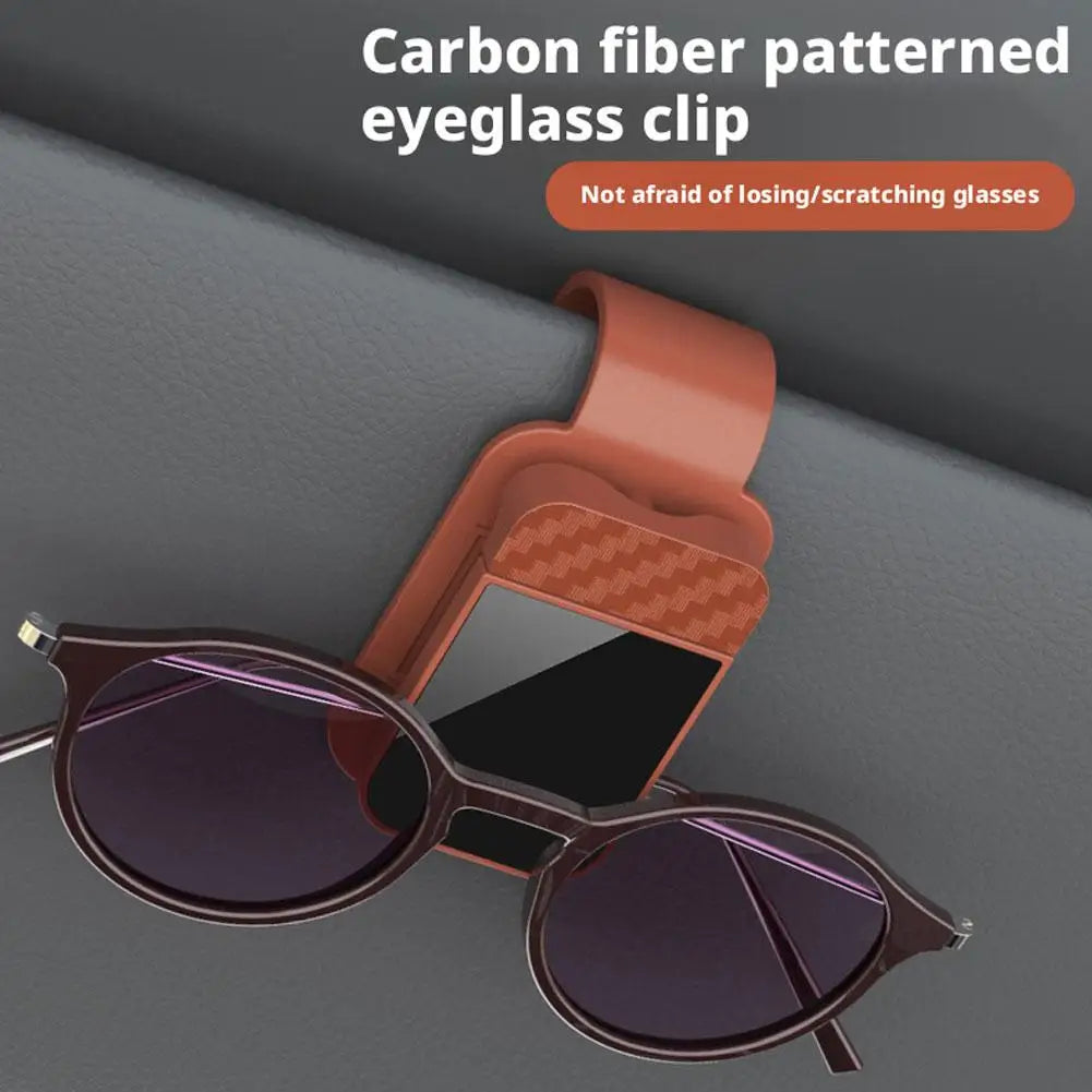 Car Sun Visor Eyeglass Frame Car Glasses Clip Universal Clip Sunglasses Sun Glasses Holder Visor Car Interior Accessory Aut N8H9