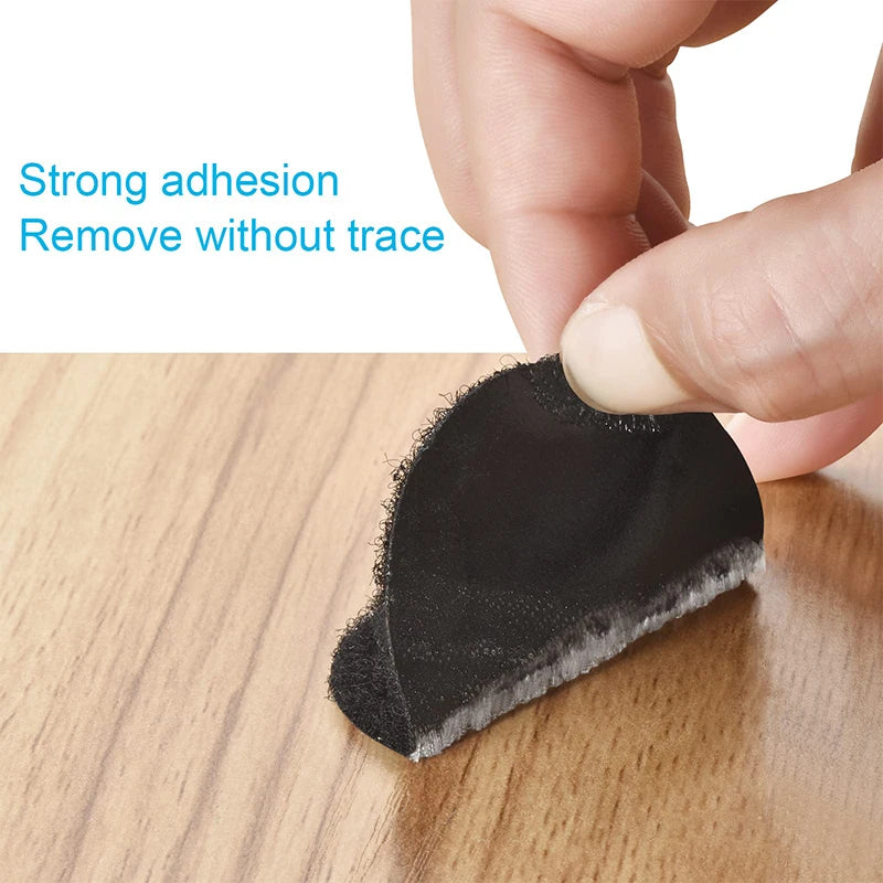 10/20pairs 6cm Round Black Self Adhesive Hook and Loop Dots Sticky Glue Coins Tape Loop Fastener For Home Classroom Office