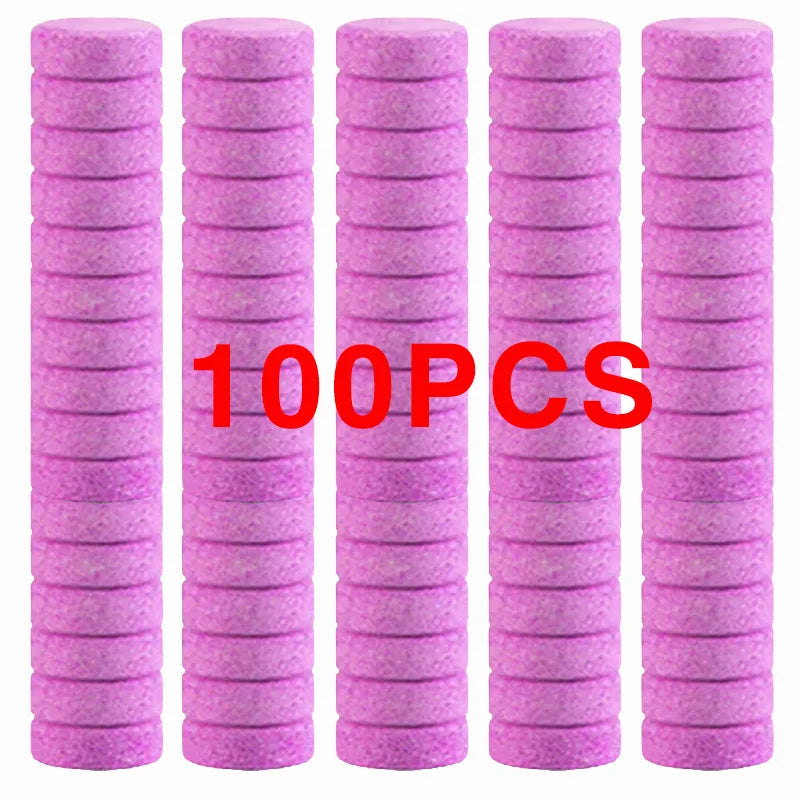 Car Tablet Windscreen Cleaner Effervescent Window Solid Cleaning Automobile  Glass Wiper Washing Tablets Dust Remover Pink