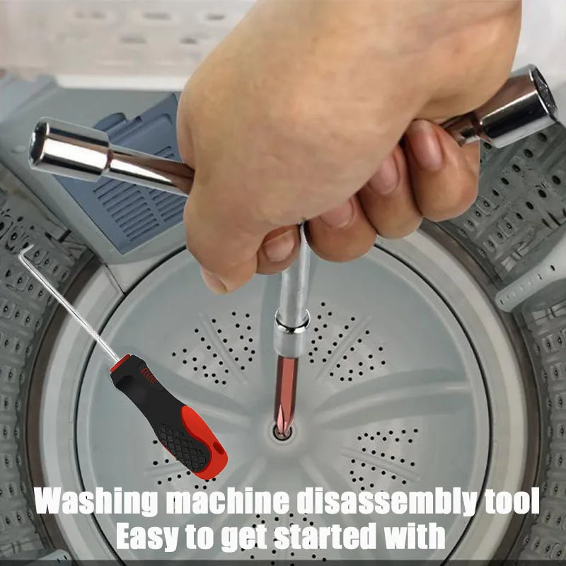 Household Tool Kit, Washing Machine Inner/Outer Cylinder Spring Expansion Tool Set, Snap Ring Pliers Spring Disassembly Tool