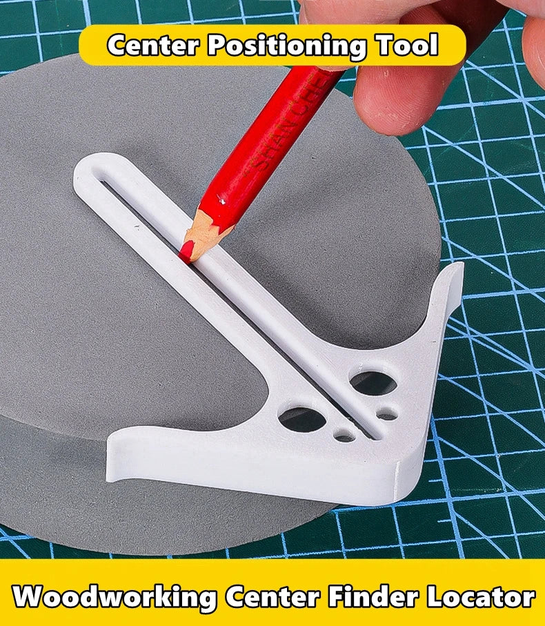 Center Finder Woodworking Center Locator Positioning Tool Engraving Work Piece Centering Device Woodworking Locator Accessories