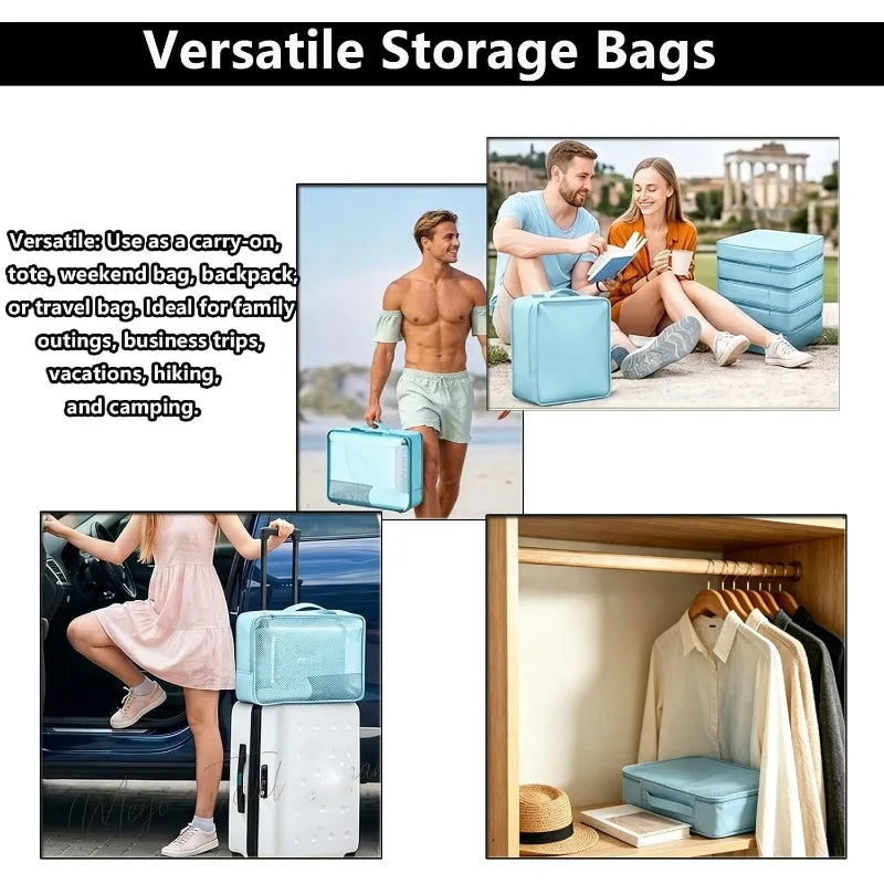 For Travel & Home Luggage Packing Large Capacity Suitcase Organiser Bags Portable Lightweight Breathable Material