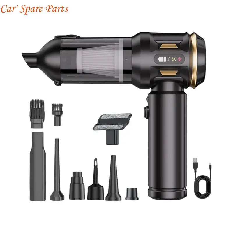 Y4UA Rechargeable Portable Wireless Handheld Vacuum 6000mAh Battery 35Min Runtime Lightweight Design For Car Home Cleaning