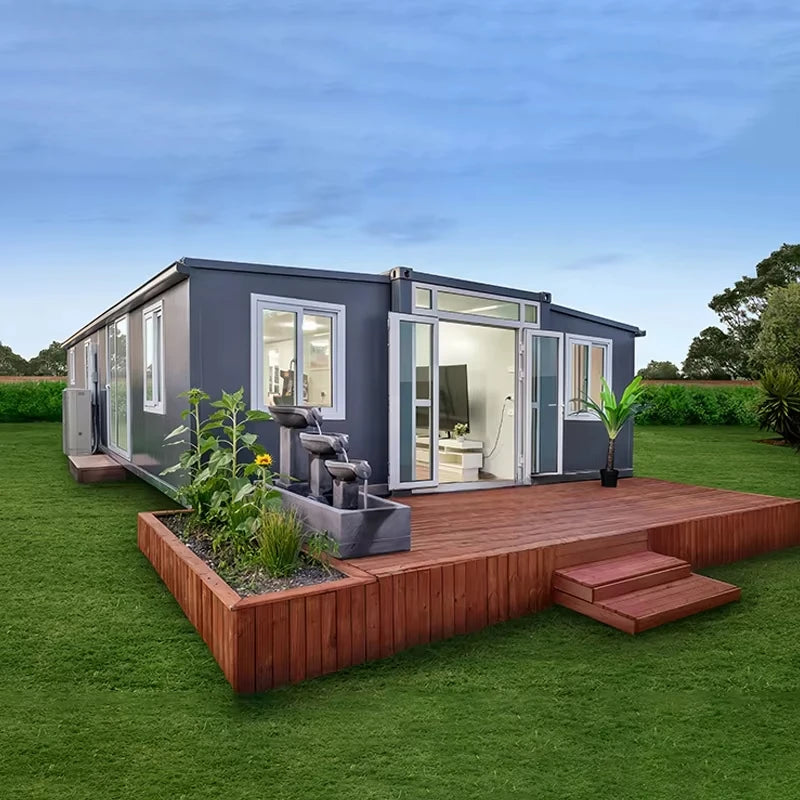 Prefab Luxury Hotel Ready Expandable Container House Modular Foldable Steel Structure European Design Home