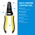 Multifunctional Crimping Pliers Wire Stripper Cutter Crimper 10-26AWG Crimping Tool Terminals Electrical Clamp Mini Tools