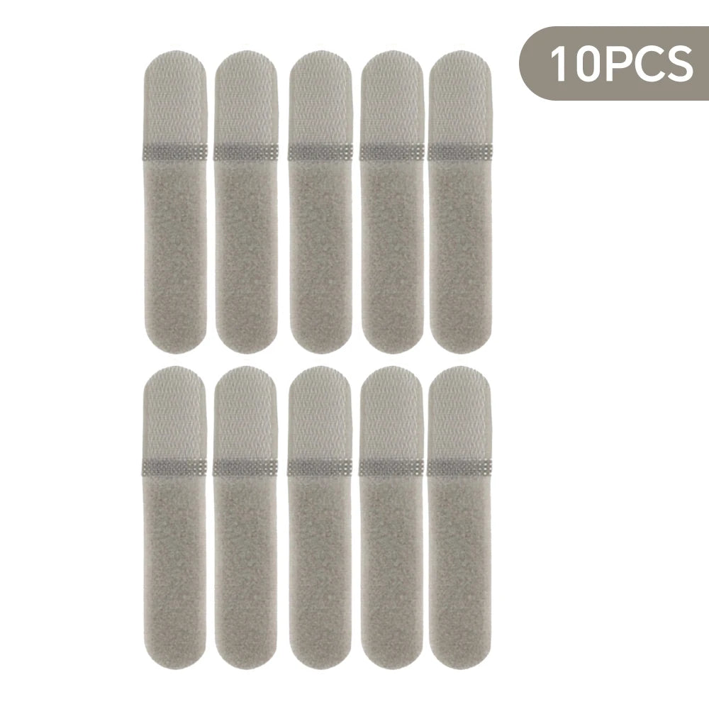 10Pcs 12cm Tactical Fastening Binding Strap Hook & Loop Reusable Strap Molle Nylon Straps for Outdoor Bag Clothes Shoes Backpack