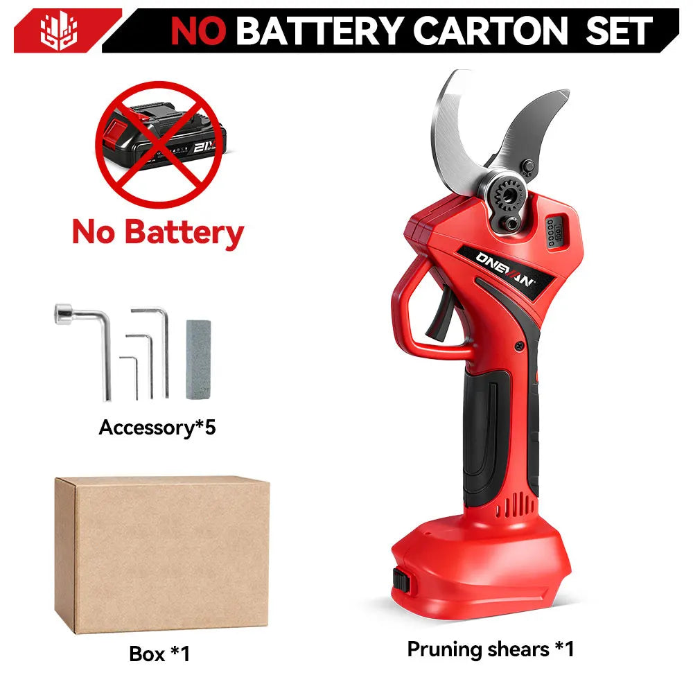 ONEVAN Brushless Electric Pruning Shear Cordless Portable Trimming Tree Cutting Garden Power Tool For Makita 18V Battery Pin