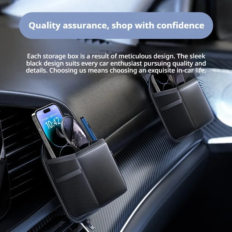 Car Storage Box Car Air Vent Storage Bag Storage Bag Mobile Phone Hanging Bag Car Interior Storage Box Car Interior Accessories