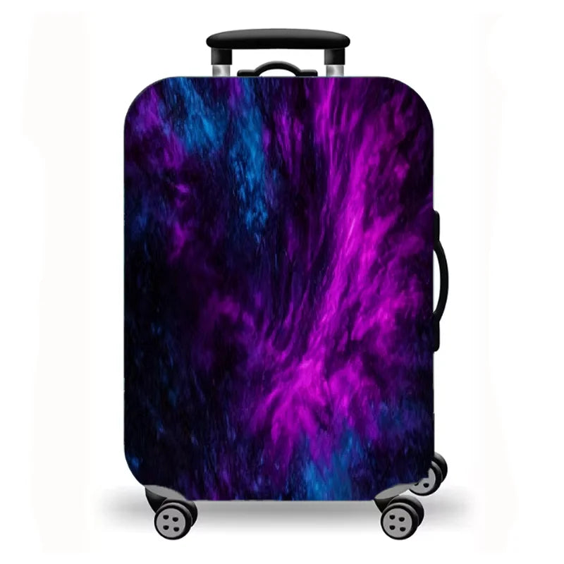 Luggage Cover, Galaxy Space Print Stretch Suitcase Protector for Travel, 10 Styles Universe Nebula Art