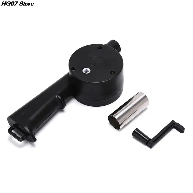 1PC Outdoor Cooking BBQ Fan Air Blower For Barbecue Fire Bellows Hand Crank Tool For Picnic Camping