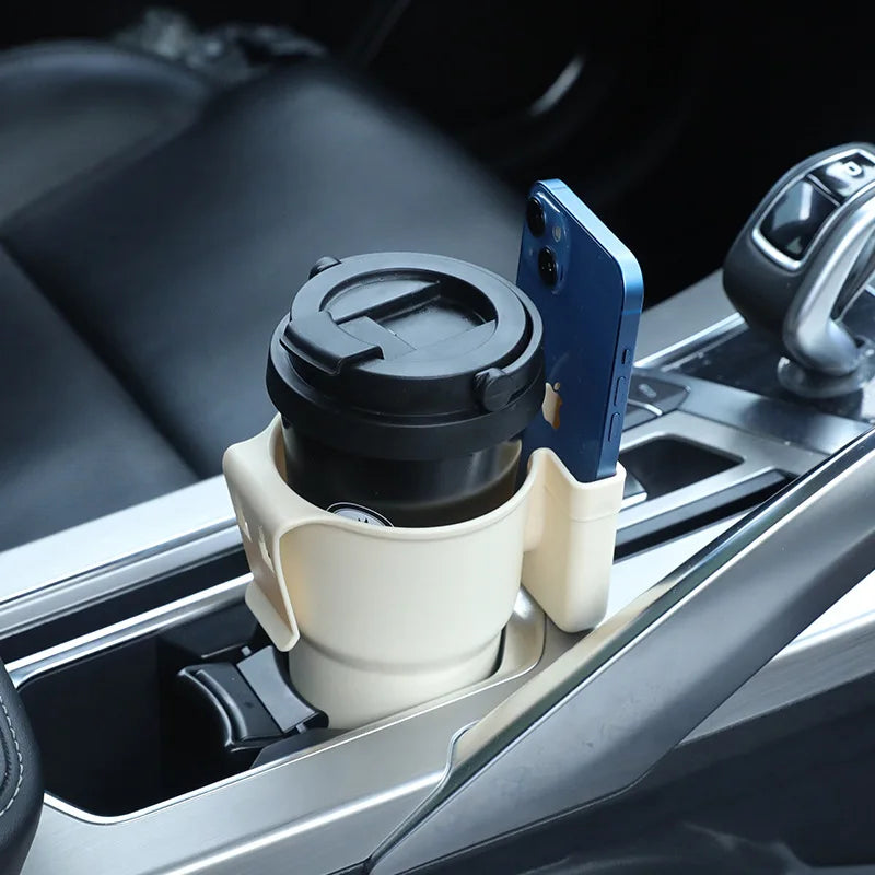Car Water Cup Holder Multifunctional Beverage Storage Rack Mobile Phone Holder Storage Box Trash Can Accessories