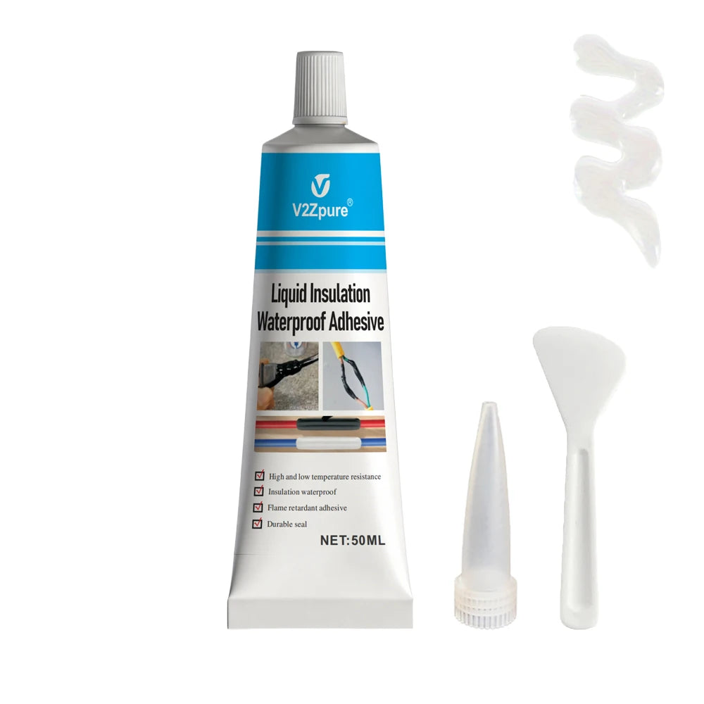 Black/White Liquid Electrical Tape Waterproof Insulation Paste Sealant Wire Cable Coat Fix Line Glue Repair Insulation Adhesive