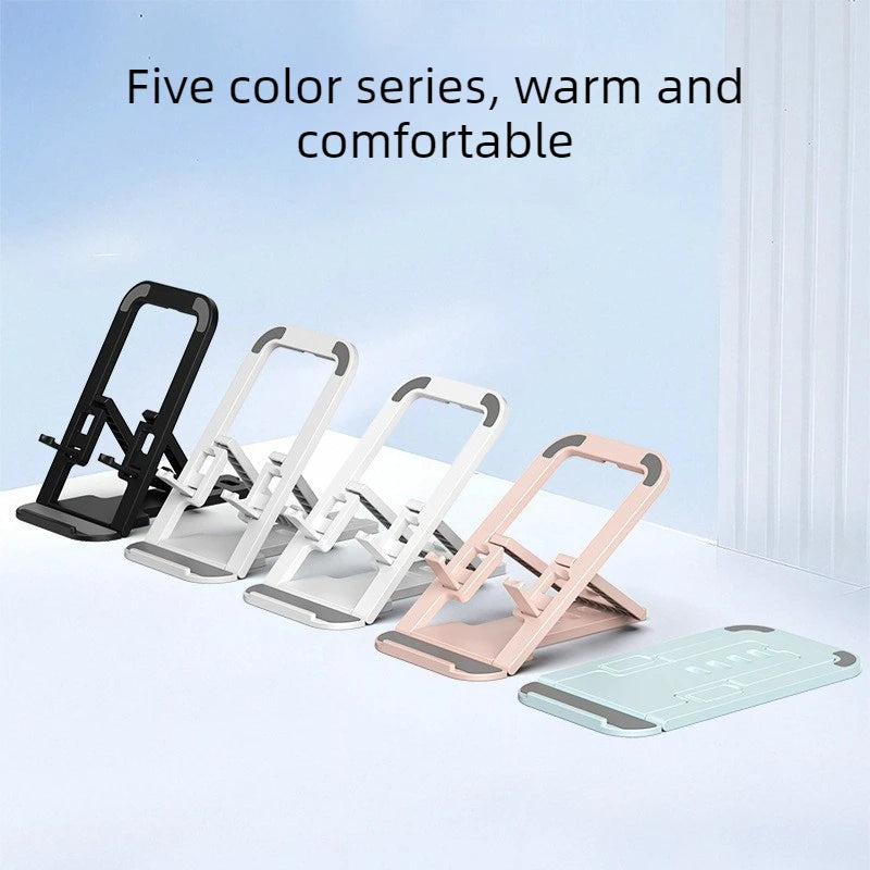Universal Plastic Foldable Mobile Phone Holder Portable Desktop Adjustable Phone Stand for Iphone 16 15 Xiaomi Desk Lazy Bracket