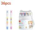 12 - 48 Color Silky Twistable Crayons,Washable Art Supplies,Multicultural Pastel Gel Crayons,Easy Grip Coloring Gift for artist