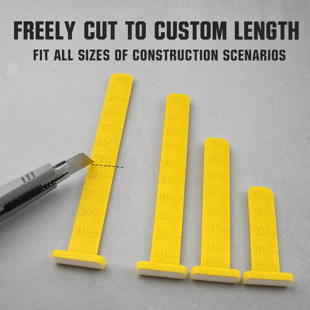 100Pcs Self Leveling Pins 4-Inch Level Stick Pegs for Tile Stone Ceramic & Floor Concrete - Installation Tools