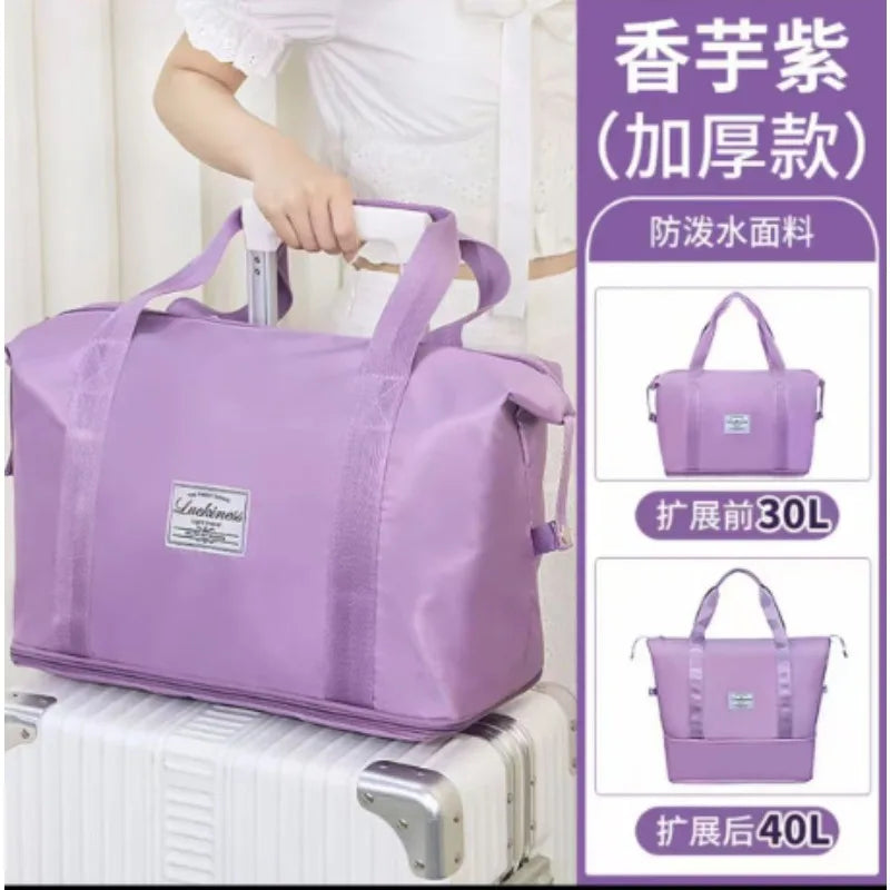 1pcs can expand large-capacity travel storage bags, hand luggage, folding waterproof bags, short-distance portable and light.
