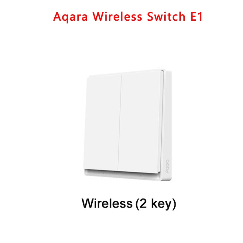 Aqara Smart Wall Switch E1 ZigBee 3.0 Smart Home Wireless Key Light Switch Fire Wire With NO Neutral For Mi Home Homekit APP