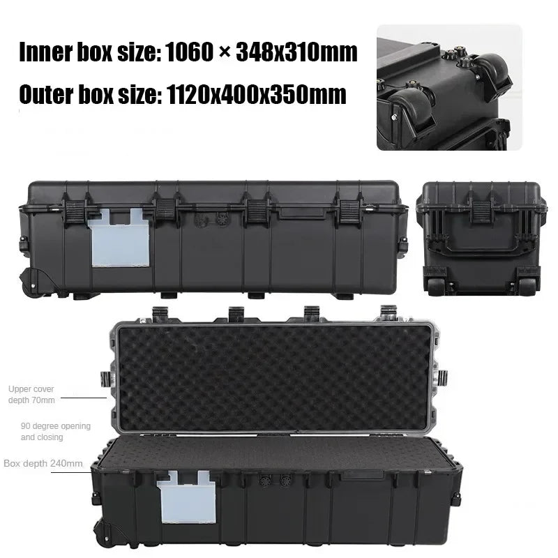 Multifunctional Waterproof Shockproof Tool Case Large Capacity Hardware Packaging Box Photography Equipment Safety Storage Boxes