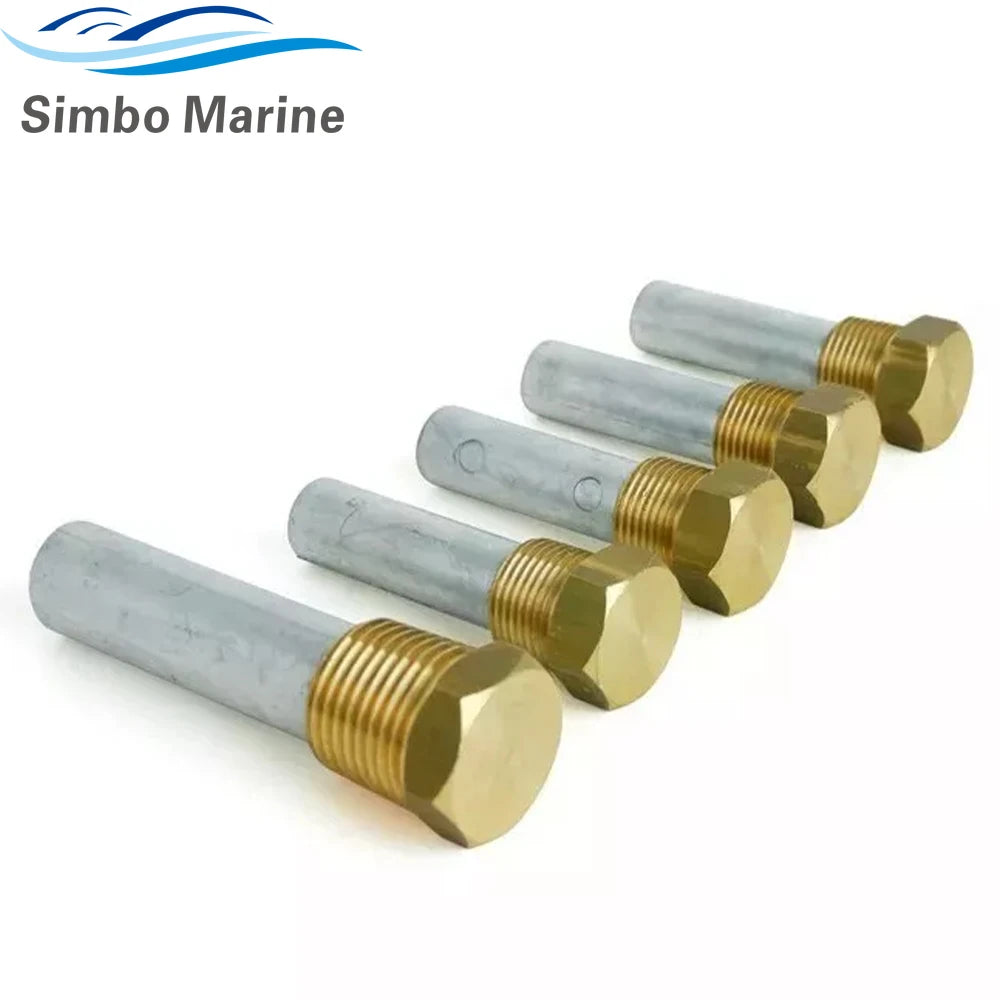 Zinc Pencil Anode Kit for Yanmar 6LY 6LP 4LHA Engines Replaces 119773-92600 119574-18790 119574-44150