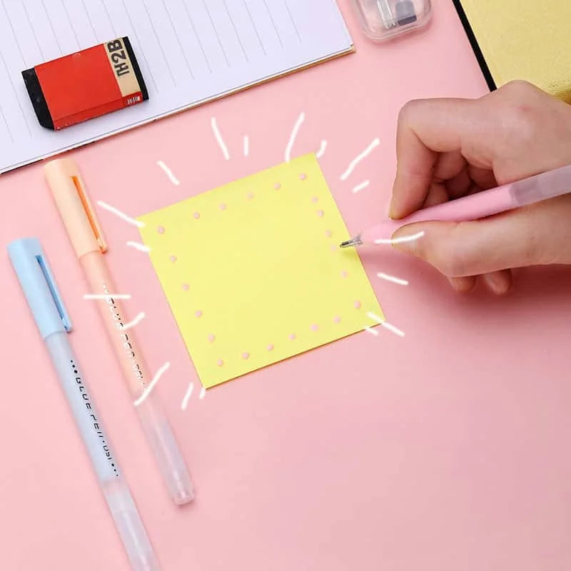 6pcs Pen-Shaped Solid Glue Stick for Kids Quick-Drying Craft Adhesive Pen for School DIY Scrapbooking Creative Art Tools