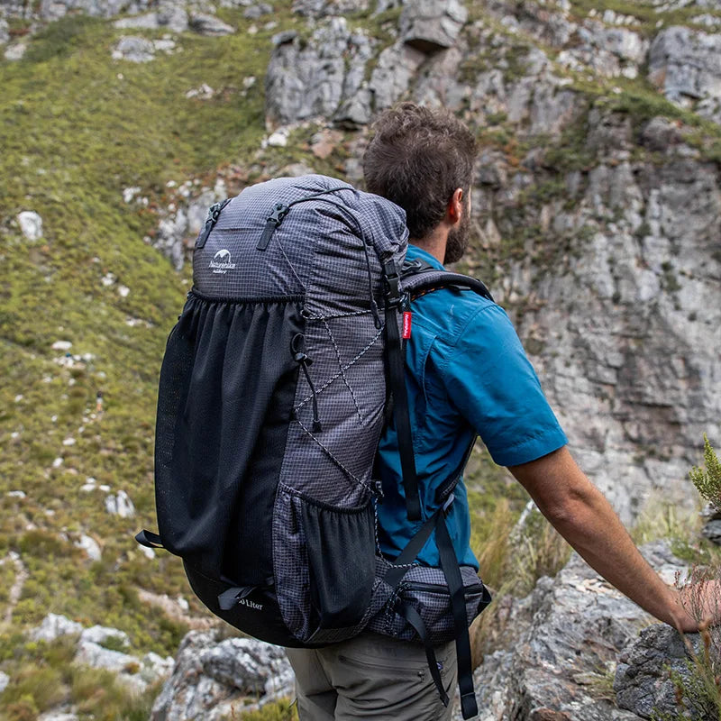 Naturehike Rock 1.0 Outdoor Bags 60L Travel Backpacks Large Capacity 60+5L Hiking Packs Aluminum Frame Hiking Bag