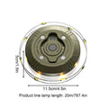 Retractable Camping String Lights 20m Type-C Rechargeable 2600mAh Portable Waterproof Tent Light for RV Garden Patio