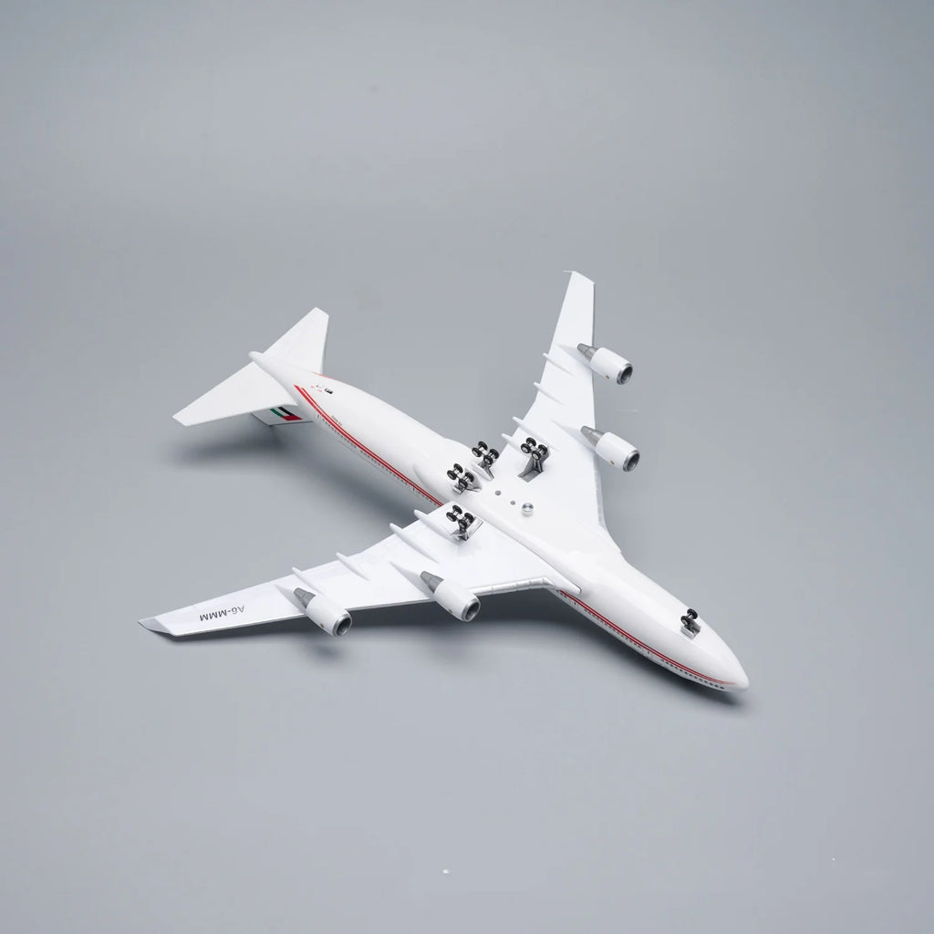 47cm Airplane Model B747 Emirates President Airways Resin Plane 1:150 Scale Aircraft Diecast With Wooden Base Adults Collection